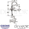 Grohe Euroeco Special Single-Lever Sink Mixer Dimensions